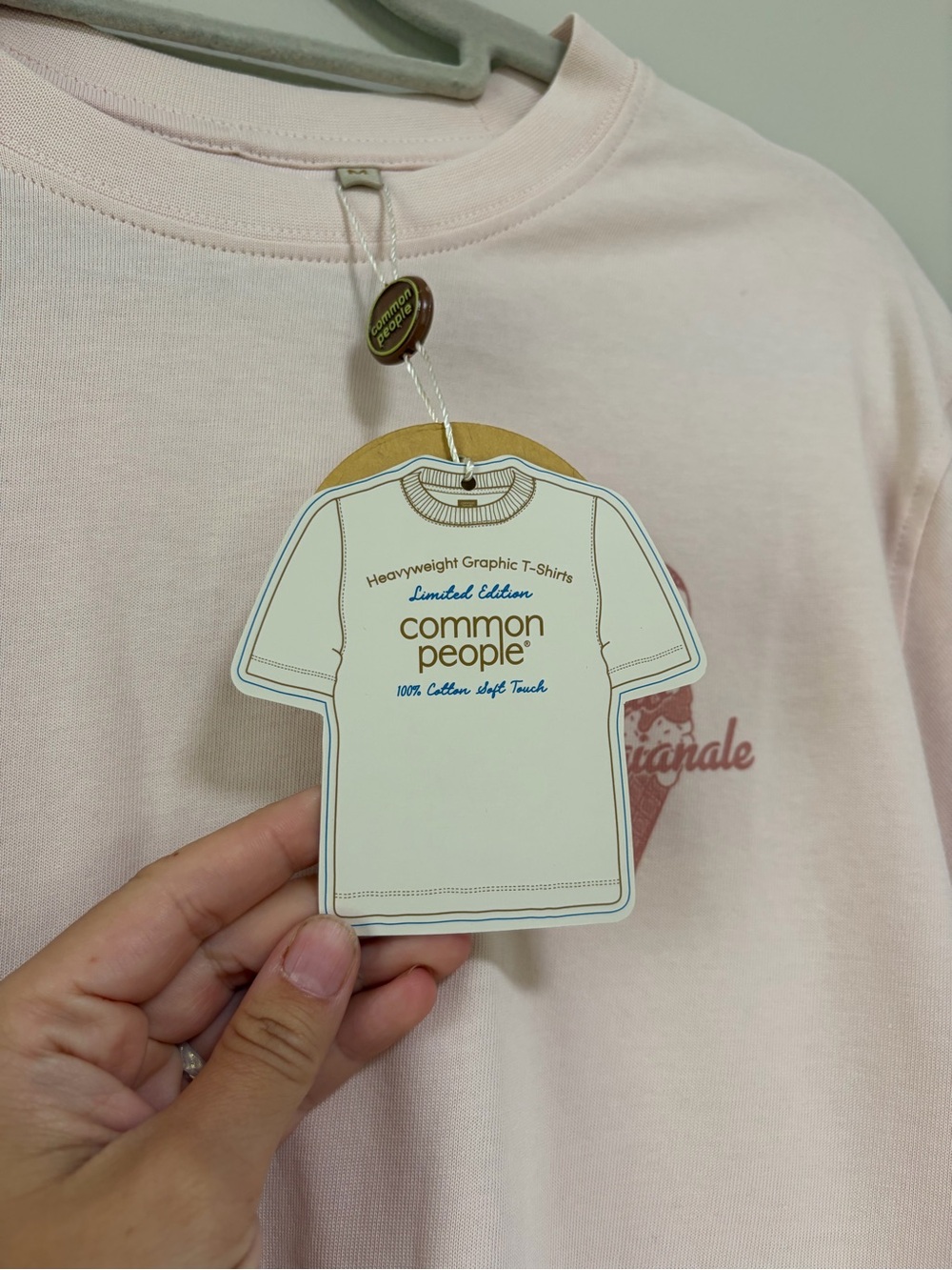 Common People Gelato Graphic Tee Pink Men’s Medium NWT Ice Cream Back Print - Picture 3 of 10